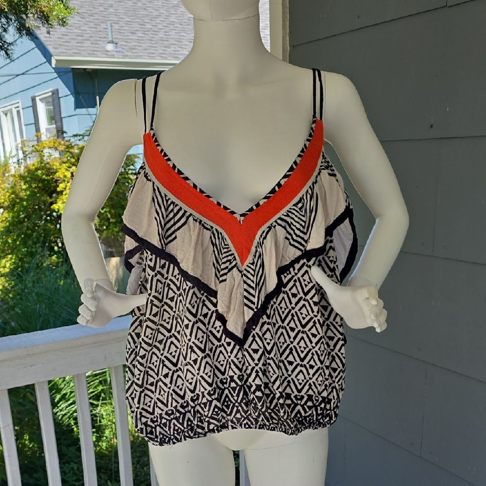 Boho Ruffle Multi Strap Tank Top